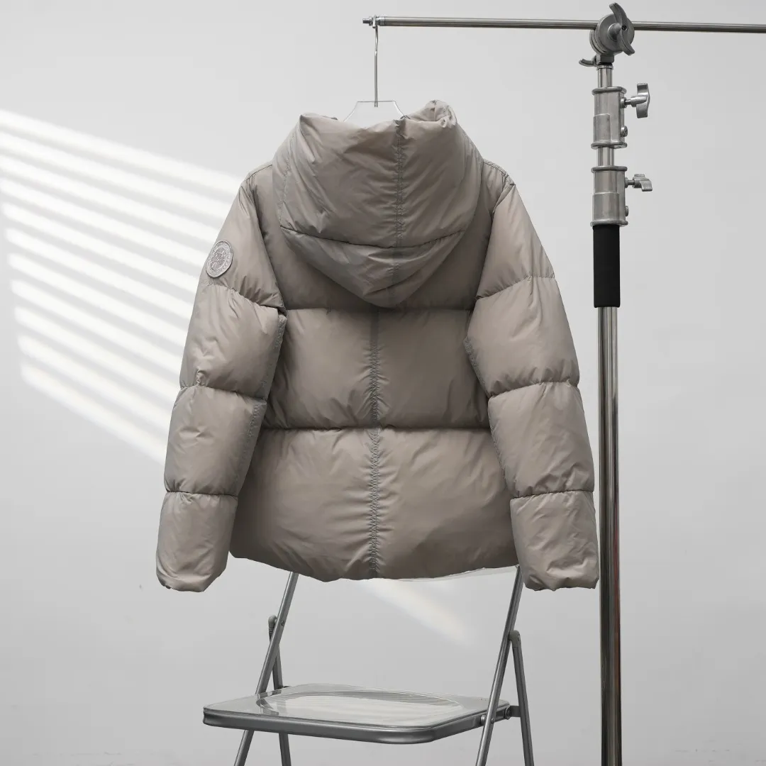 P1100 CANADA GOOSE丨Canada Goose 4829 Rhoda series hooded down jacket Color: Stone Gray Size: XS-L
